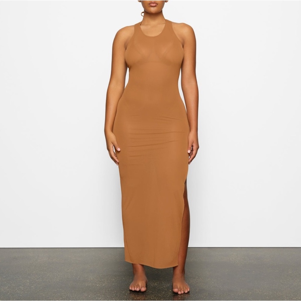 Skims mesh maxi dress
